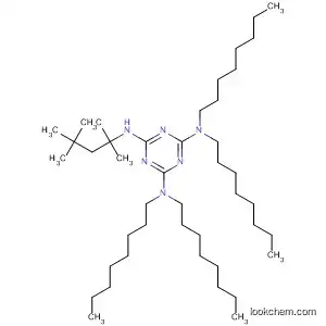 Molecular Structure of 95153-67-6 (1,3,5-Triazine-2,4,6-triamine,
N,N,N',N'-tetraoctyl-N''-(1,1,3,3-tetramethylbutyl)-)