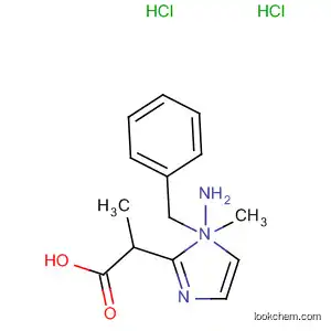 Molecular Structure of 95383-99-6 (1H-Imidazole-2-propanoic acid, a-amino-a-methyl-1-(phenylmethyl)-,
dihydrochloride)