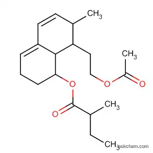 Molecular Structure of 95496-29-0 (Butanoic acid, 2-methyl-,
8-[2-(acetyloxy)ethyl]-1,2,3,7,8,8a-hexahydro-7-methyl-1-naphthalenyl
ester)