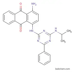Molecular Structure of 95497-92-0 (9,10-Anthracenedione,
1-amino-4-[[4-[(1-methylethyl)amino]-6-phenyl-1,3,5-triazin-2-yl]amino]-)