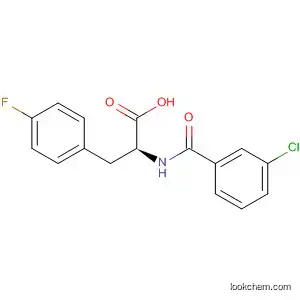 Molecular Structure of 95499-67-5 (Phenylalanine, N-(3-chlorobenzoyl)-4-fluoro-)