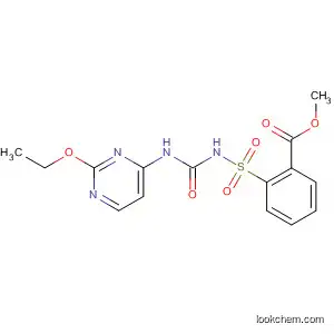 Molecular Structure of 95520-58-4 (Benzoic acid,
2-[[[[(2-ethoxy-4-pyrimidinyl)amino]carbonyl]amino]sulfonyl]-, methyl
ester)