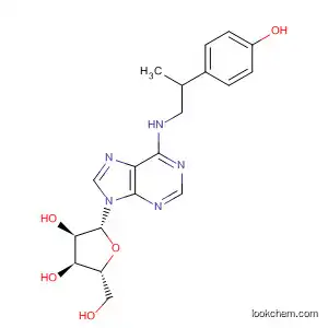 Molecular Structure of 95523-12-9 (Adenosine, N-[2-(4-hydroxyphenyl)propyl]-, (R)-)