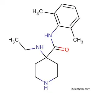 Molecular Structure of 95607-74-2 (4-Piperidinecarboxamide, N-(2,6-dimethylphenyl)-4-(ethylamino)-)