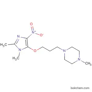 Molecular Structure of 95792-73-7 (Piperazine,
1-[3-[(1,2-dimethyl-4-nitro-1H-imidazol-5-yl)oxy]propyl]-4-methyl-)