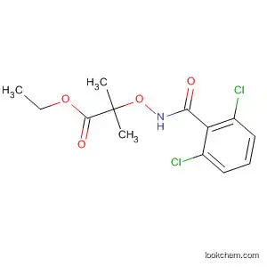 Molecular Structure of 96049-09-1 (Propanoic acid, 2-[[(2,6-dichlorobenzoyl)amino]oxy]-2-methyl-, ethyl
ester)