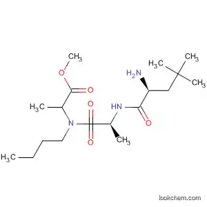 Molecular Structure of 96135-91-0 (L-Alaninamide,
N-(2-methoxy-1-methyl-2-oxoethyl)-4-methyl-L-leucyl-N-butyl-, (R)-)