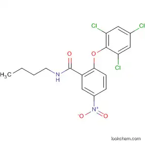 Molecular Structure of 96206-43-8 (Benzamide, N-butyl-5-nitro-2-(2,4,6-trichlorophenoxy)-)