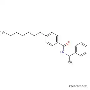 Molecular Structure of 96288-42-5 (Benzamide, 4-heptyl-N-(1-phenylethyl)-, (S)-)