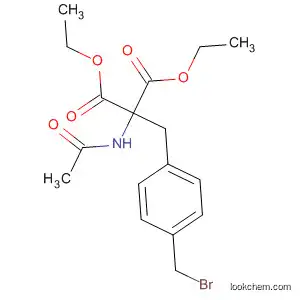 Molecular Structure of 96546-11-1 (Propanedioic acid, (acetylamino)[[4-(bromomethyl)phenyl]methyl]-,
diethyl ester)
