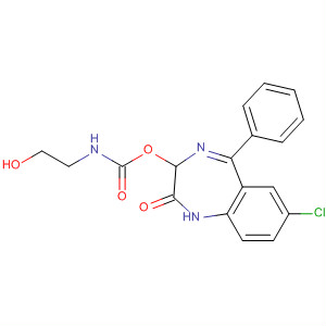 Molecular Structure of 100509-08-8 (Carbamic acid, (hydroxymethyl)methyl-,
7-chloro-2,3-dihydro-2-oxo-5-phenyl-1H-1,4-benzodiazepin-3-yl ester)
