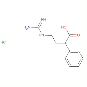 Molecular Structure of 100511-76-0 (Benzenebutanoic acid, 4-[(aminoiminomethyl)amino]-,
monohydrochloride)