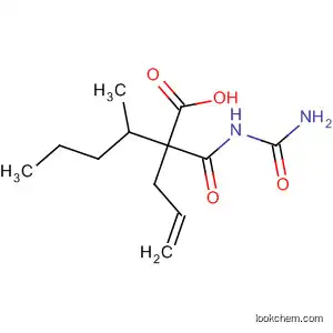 Molecular Structure of 100526-21-4 (Hexanoic acid,
2-[[(aminocarbonyl)amino]carbonyl]-3-methyl-2-(2-propenyl)-)