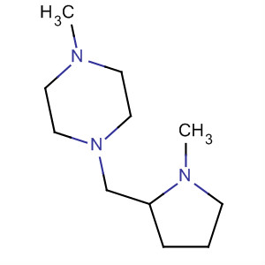 Molecular Structure of 100535-85-1 (Piperazine, 1-methyl-4-[(1-methyl-2-pyrrolidinyl)methyl]-)