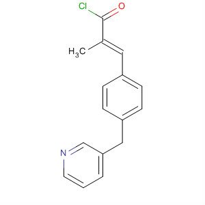 Molecular Structure of 100672-96-6 (2-Propenoyl chloride, 2-methyl-3-[4-(3-pyridinylmethyl)phenyl]-, (E)-)