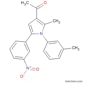 Molecular Structure of 100989-63-7 (Ethanone,
1-[2-methyl-1-(3-methylphenyl)-5-(3-nitrophenyl)-1H-pyrrol-3-yl]-)