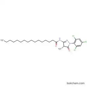 Molecular Structure of 101664-24-8 (Hexadecanamide,
N-[4,5-dihydro-4-methyl-5-oxo-1-(2,4,6-trichlorophenyl)-1H-pyrazol-3-yl]
-)