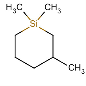 Molecular Structure of 101772-53-6 (Silacyclohexane, 1,1,3-trimethyl-)