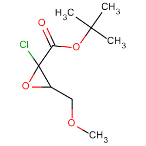 Molecular Structure of 102142-77-8 (Oxiranecarboxylic acid, 2-chloro-3-(methoxymethyl)-, 1,1-dimethylethyl
ester)