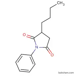 Molecular Structure of 102651-46-7 (2,5-Pyrrolidinedione, 3-butyl-1-phenyl-)