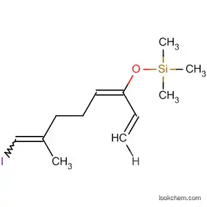 Molecular Structure of 104376-38-7 (Silane, [(1-ethenyl-6-iodo-5-methyl-1,5-hexadienyl)oxy]trimethyl-, (E,E)-)