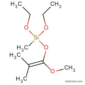 Molecular Structure of 104564-50-3 (2,4,6-Trioxa-5-silaoctane, 5-ethoxy-5-methyl-3-(1-methylethylidene)-)