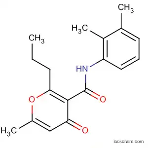 Molecular Structure of 104688-30-4 (4H-Pyran-3-carboxamide,
N-(2,3-dimethylphenyl)-6-methyl-4-oxo-2-propyl-)