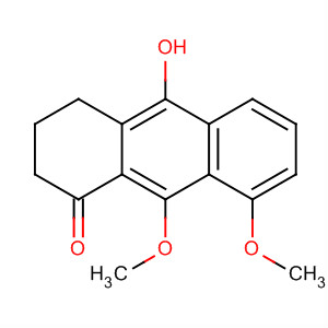 Molecular Structure of 104846-37-9 (1(2H)-Anthracenone, 3,4-dihydro-10-hydroxy-8,9-dimethoxy-)