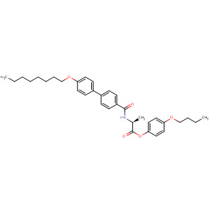 Molecular Structure of 104909-12-8 (L-Alanine, N-[[4'-(octyloxy)[1,1'-biphenyl]-4-yl]carbonyl]-, 4-butoxyphenyl
ester)