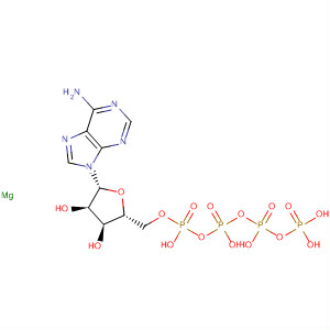 Molecular Structure of 104959-56-0 (Adenosine 5'-(pentahydrogen tetraphosphate), magnesium salt (1:1))