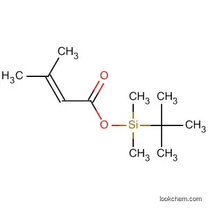 Molecular Structure of 105041-01-8 (2-Butenoic acid, 3-methyl-, (1,1-dimethylethyl)dimethylsilyl ester)