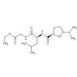 Molecular Structure of 105141-62-6 (Glycine, N-[N-[1,5-didehydro-5-(dimethylamino)-L-prolyl]-L-leucyl]-, ethyl
ester)