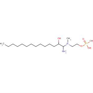 Molecular Structure of 105299-81-8 (2-Tetradecanol, 1-[methyl[2-(phosphonooxy)ethyl]amino]-,
monoammonium salt)