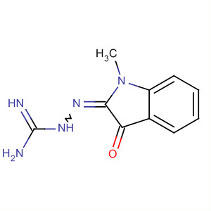 Molecular Structure of 105507-56-0 (Hydrazinecarboximidamide,
2-(1,3-dihydro-1-methyl-3-oxo-2H-indol-2-ylidene)-)