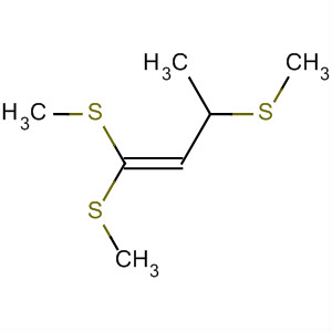 Molecular Structure of 105543-13-3 (1-Butene, 1,1,3-tris(methylthio)-)