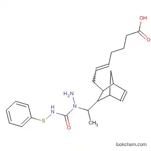 5-Heptenoic acid,
7-[3-[1-[2-[[(phenylthio)amino]carbonyl]hydrazino]ethyl]bicyclo[2.2.1]hept
-5-en-2-yl]-