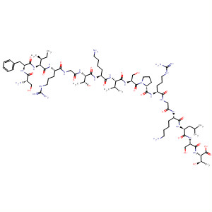 Molecular Structure of 106646-93-9 (L-Threonine,
L-seryl-L-phenylalanyl-L-isoleucyl-L-arginylglycyl-L-threonyl-L-lysyl-L-valyl-L-
seryl-L-prolyl-L-arginylglycyl-L-lysyl-L-leucyl-L-seryl-)