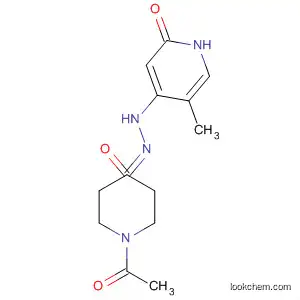 Molecular Structure of 106689-42-3 (4-Piperidinone, 1-acetyl-,
4-[(1,2-dihydro-5-methyl-2-oxo-4-pyridinyl)hydrazone])