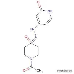 4-Piperidinone, 1-acetyl-, 4-[(1,2-dihydro-2-oxo-4-pyridinyl)hydrazone]
