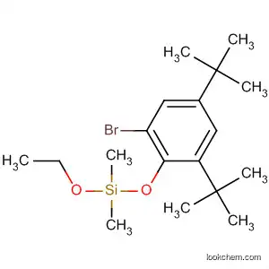 Molecular Structure of 106693-75-8 (Silane, [2-bromo-4,6-bis(1,1-dimethylethyl)phenoxy]ethoxydimethyl-)