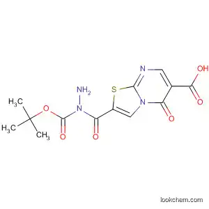 Molecular Structure of 106695-46-9 (5H-Thiazolo[3,2-a]pyrimidine-6-carboxylic acid, 5-oxo-,
2-[(1,1-dimethylethoxy)carbonyl]hydrazide)
