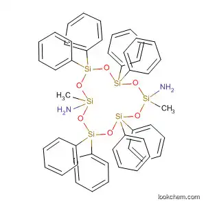 Molecular Structure of 106752-47-0 (Cyclohexasiloxane-2,8-diamine,
2,8-dimethyl-4,4,6,6,10,10,12,12-octaphenyl-)