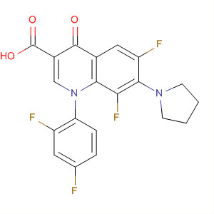3-Quinolinecarboxylic acid,  1-(2,4-difluorophenyl)-6,8-difluoro-1,4-dihydro-4-oxo-7-(1-pyrrolidinyl)-