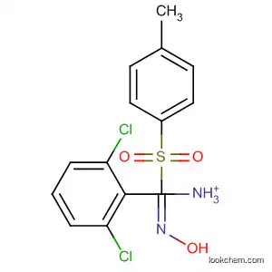 Molecular Structure of 106887-49-4 (Benzenemethanimine,
2,6-dichloro-N-hydroxy-a-[(4-methylphenyl)sulfonyl]-, ammonium salt)