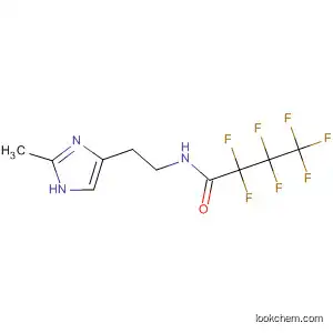 Molecular Structure of 106887-53-0 (Butanamide,
2,2,3,3,4,4,4-heptafluoro-N-[2-(2-methyl-1H-imidazol-4-yl)ethyl]-)