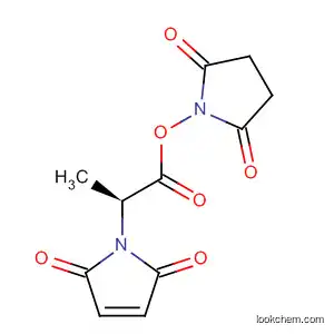 Molecular Structure of 106888-25-9 (1H-Pyrrole-2,5-dione,
1-[2-[(2,5-dioxo-1-pyrrolidinyl)oxy]-1-methyl-2-oxoethyl]-, (S)-)