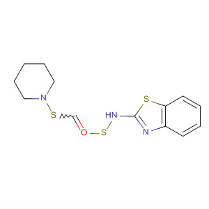 Molecular Structure of 106897-30-7 (Piperidine, 1-[[(2-benzothiazolylamino)thioxomethyl]thio]-)
