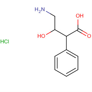 Molecular Structure of 106926-33-4 (Benzenepropanoic acid, b-(aminomethyl)-b-hydroxy-, hydrochloride)