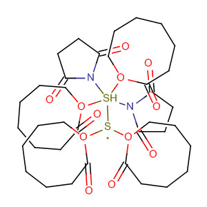 Molecular Structure of 107021-99-8 (2,5-Pyrrolidinedione, 1,1'-[dithiobis[(1-oxo-7,1-heptanediyl)oxy]]bis-)