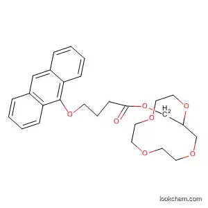 Butanoic acid, 4-(9-anthracenyloxy)-,
1,4,7,10-tetraoxacyclododec-2-ylmethyl ester